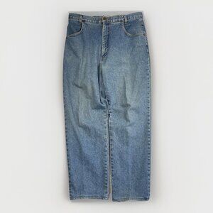 VTG Tall Girl Casual Concepts Womens Long Blue Denim Jeans Size 16 Read*